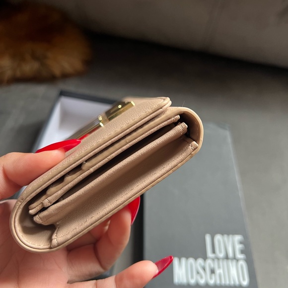 LOVE MOSCHINO long wallet nude brand new - Picture 3 of 5